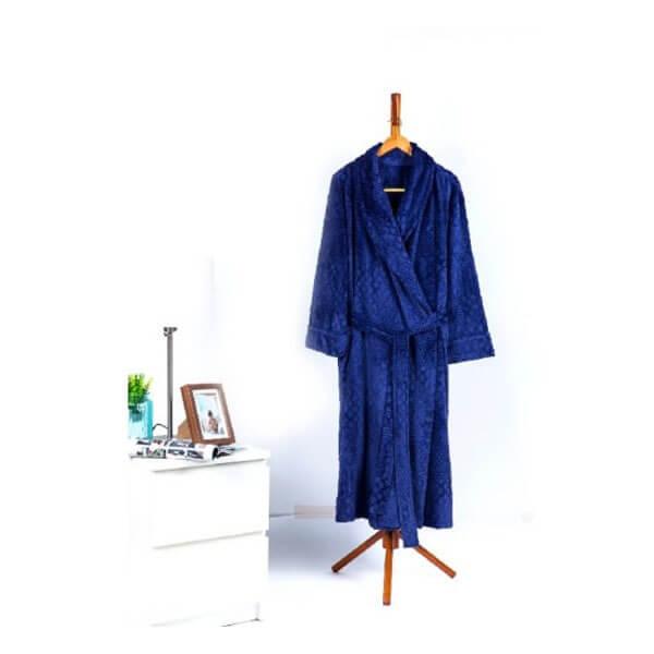 Solid Burnout Velvet Plush Robe